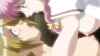 Horny Hentai Coed Fucked Doggystyle by Rough Stud