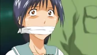 Hardcore Gangbang with Soldiers in Hentai Video