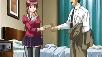 Hentai babe enjoys intense pussy licking and deep dildo action