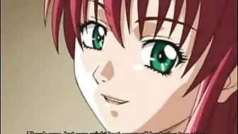 Hentai babe enjoys intense pussy licking and deep dildo action