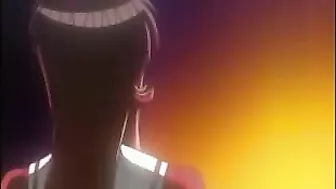 Hentai babe enjoys intense pussy licking and deep dildo action