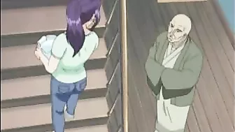 Horny hentai slut eagerly swallows a massive cumload