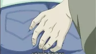 Horny hentai slut eagerly swallows a massive cumload