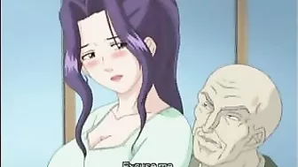 Horny hentai slut eagerly swallows a massive cumload