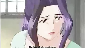 Horny hentai slut eagerly swallows a massive cumload