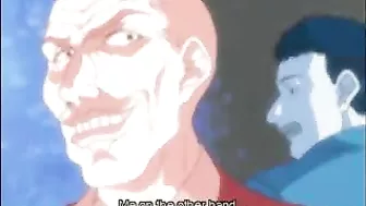 Horny hentai slut eagerly swallows a massive cumload