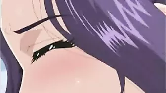 Horny hentai slut eagerly swallows a massive cumload