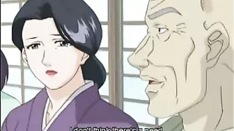 Horny hentai slut eagerly swallows a massive cumload