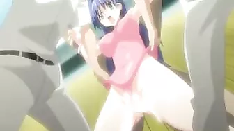 Hentai Swimsuit Coed with Big Tits Gets Gangbanged and Fucked by Ghetto Bandits