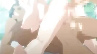 Hentai Swimsuit Coed with Big Tits Gets Gangbanged and Fucked by Ghetto Bandits