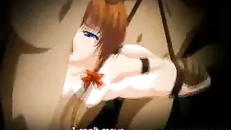 BDSM Bondage Hentai Cutie with Big Tits Gets Gangbanged by Bandits in Front of Boyfriend