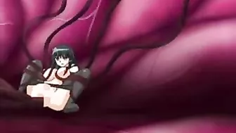 Hentai coed with big juicy melon tits get tentacle fucked for intense pleasure!