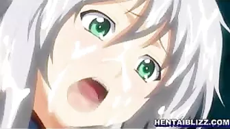 Hentai Threesome Fucking and Cum Flood - Big Boobs Galore!