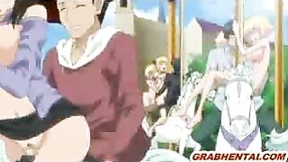 Hentai Girls' Wild Public Sex Party