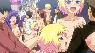 Hentai Girls' Wild Public Sex Party