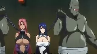 Public Busty Hentai Gangbang and Blowjob with Multiple Partners