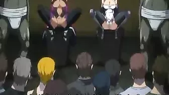 Public Busty Hentai Gangbang and Blowjob with Multiple Partners