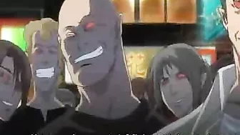 Public Busty Hentai Gangbang and Blowjob with Multiple Partners