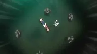 Public Busty Hentai Gangbang and Blowjob with Multiple Partners