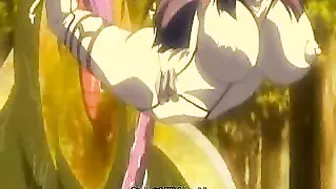 Tentacle Fucking of a Trapped Hentai Chick with Huge Boobs