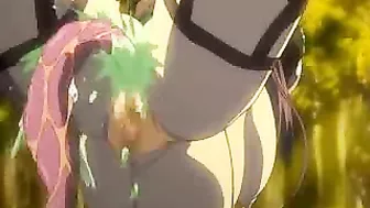 Tentacle Fucking of a Trapped Hentai Chick with Huge Boobs