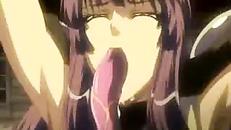 Tentacle Fucking of a Trapped Hentai Chick with Huge Boobs