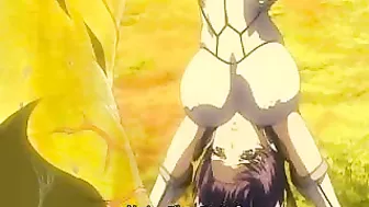 Tentacle Fucking of a Trapped Hentai Chick with Huge Boobs