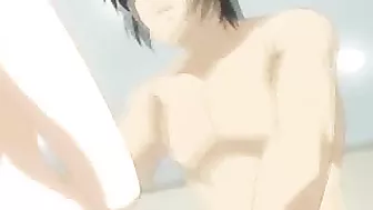 Bound and Gagged Hentai with Muzzle Gets Ass Fucked and Cums Shit