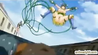 Hentai Princess gets ravaged by tentacles in her every orifice