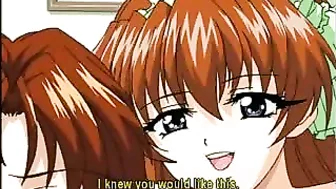 Experience the Ultimate Hentai Threesome with Busty Anime Girls and Shemale Cock