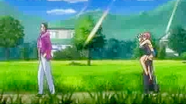 Outdoor Group Sex and Cumshots with Hentai Girls