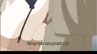 Public Train Bukkake with Busty Hentai Coed