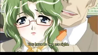 Public Train Bukkake with Busty Hentai Coed