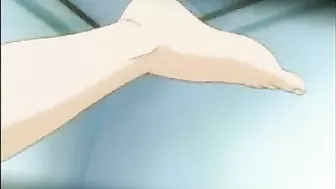 Tied-up Anime Babe with Enormous Tits Gets Roughly Pounded