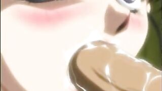 Hentai Rope Play with Cum Swallowing - Roped Coed Fucks Hard!
