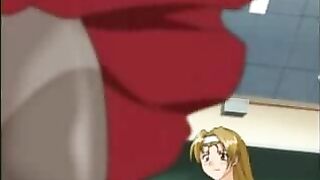 Hentai Rope Play with Cum Swallowing - Roped Coed Fucks Hard!