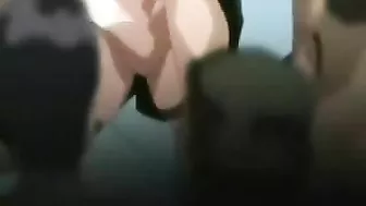 Bound hentai babes receive electrifying orgasms from multiple partners