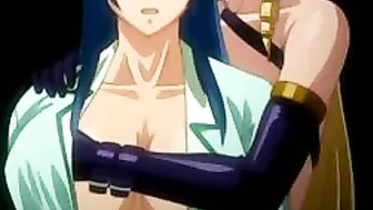 Anime Lesbians Shave Each other's Pussies before filling them with Giant Dildos