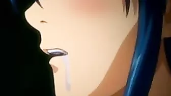 Anime Lesbians Shave Each other's Pussies before filling them with Giant Dildos