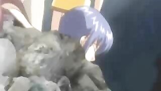 Outdoor Double Penetration with Bandits for Hentai Fans