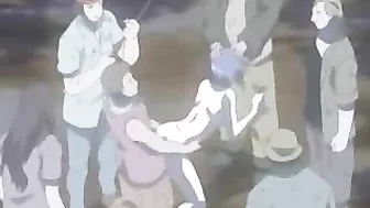 Outdoor Double Penetration with Bandits for Hentai Fans