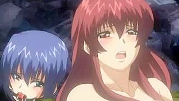 Outdoor Double Penetration with Bandits for Hentai Fans