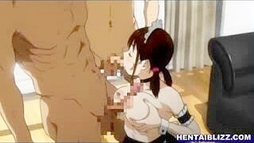 Hentai Maid Gets Gangbanged and Filmed in Hot Sex Scene