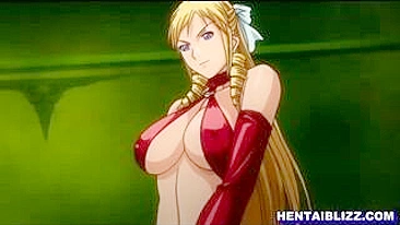 Whipped and Licked - Bondage Hentai Guy's Cock and Busty Anime Pussy