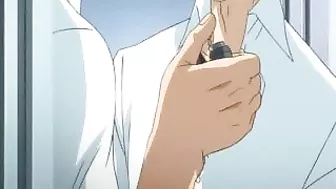 Hentai Teacher Dildos Wet Pussy while Big Boobs Bounce!