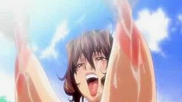 Hentai Teacher Dildos Wet Pussy while Big Boobs Bounce!