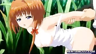 Wet and Wild Outdoor Adventure! Cute Coed Gets Doggystyle Fucked in Public