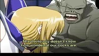 Hentai Virgin Gets Chained and Fucked by Ghetto Monster's Massive Cock