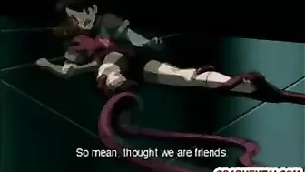 hentai cutie get ravaged by monstrous tentacles in this steamy porn video!