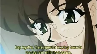 Bondage Cop with Big Boobs Gets Hard Fucked by Bandit in Hentai Porn Video